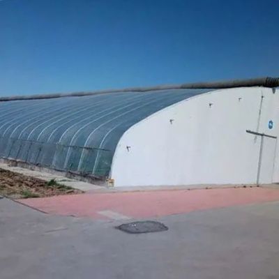Ζεστό-DIP Γαλβανισμένη δομή σωλήνων από χάλυβα Μέθοδος καλλιέργειας σήραγγας Φωτοβολταϊκό θερμοκήπιο