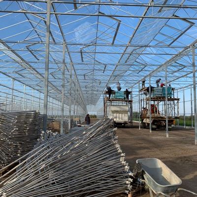 Σύστημα υδροπονικής θερμοκηπίου από γυαλί Venlo για λαχανικά που παράγονται στις Κάτω Χώρες