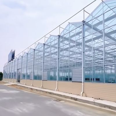 Υδροπονικό σύστημα Πολυλειτουργικό θερμοκήπιο γυαλιού JX-A00303 για βέλτιστη ανάπτυξη καλλιεργειών
